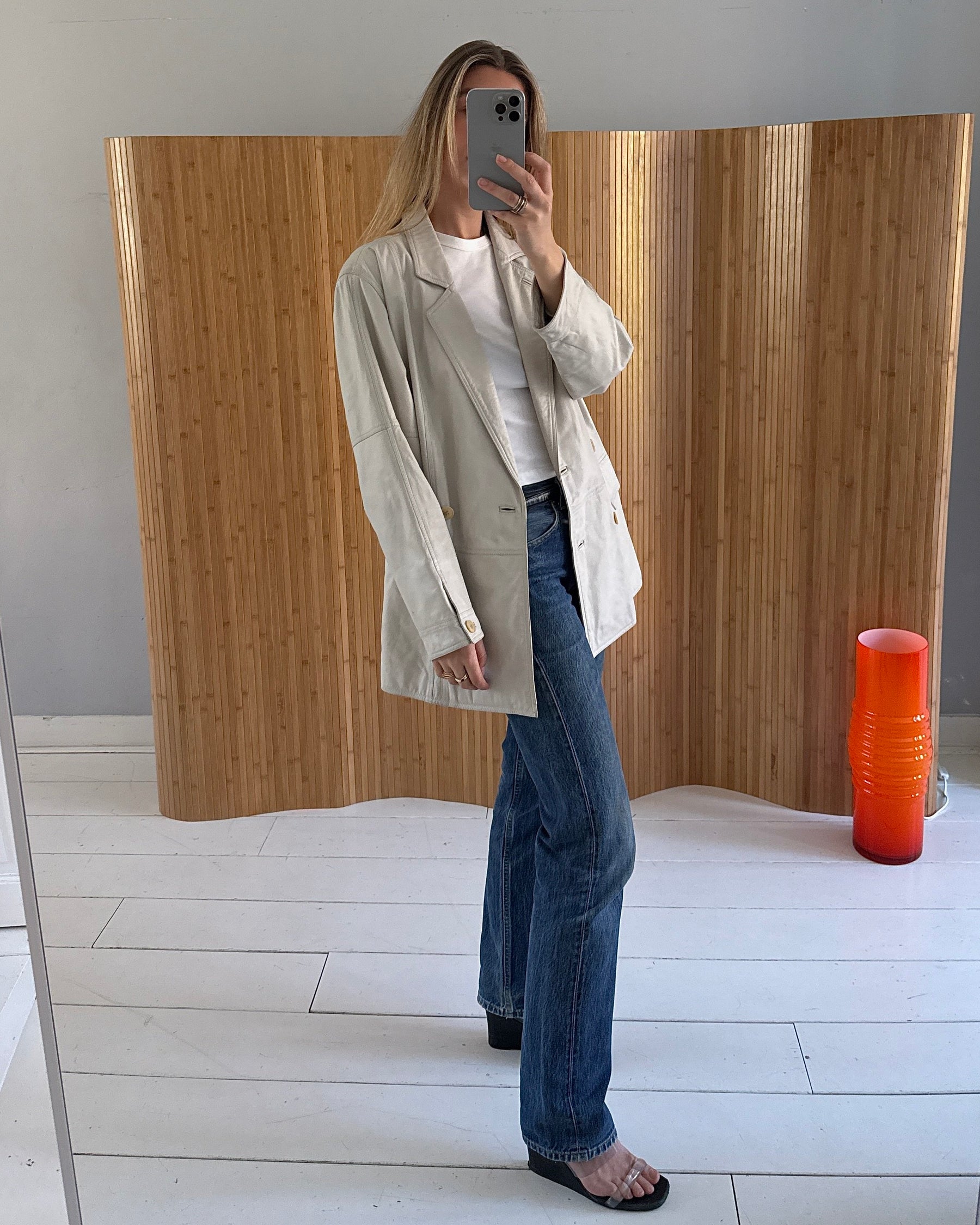 Leather Blazer