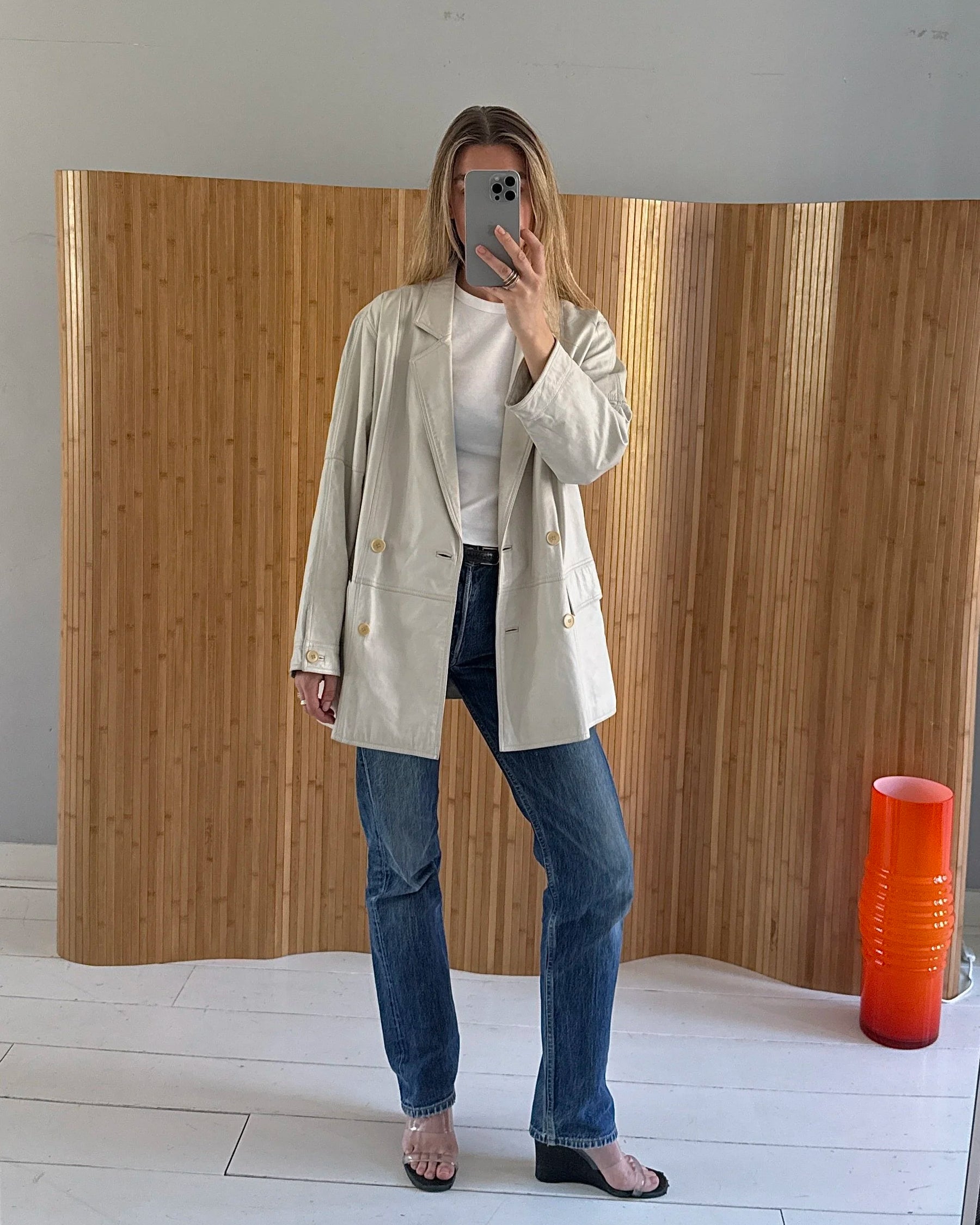 Leather Blazer