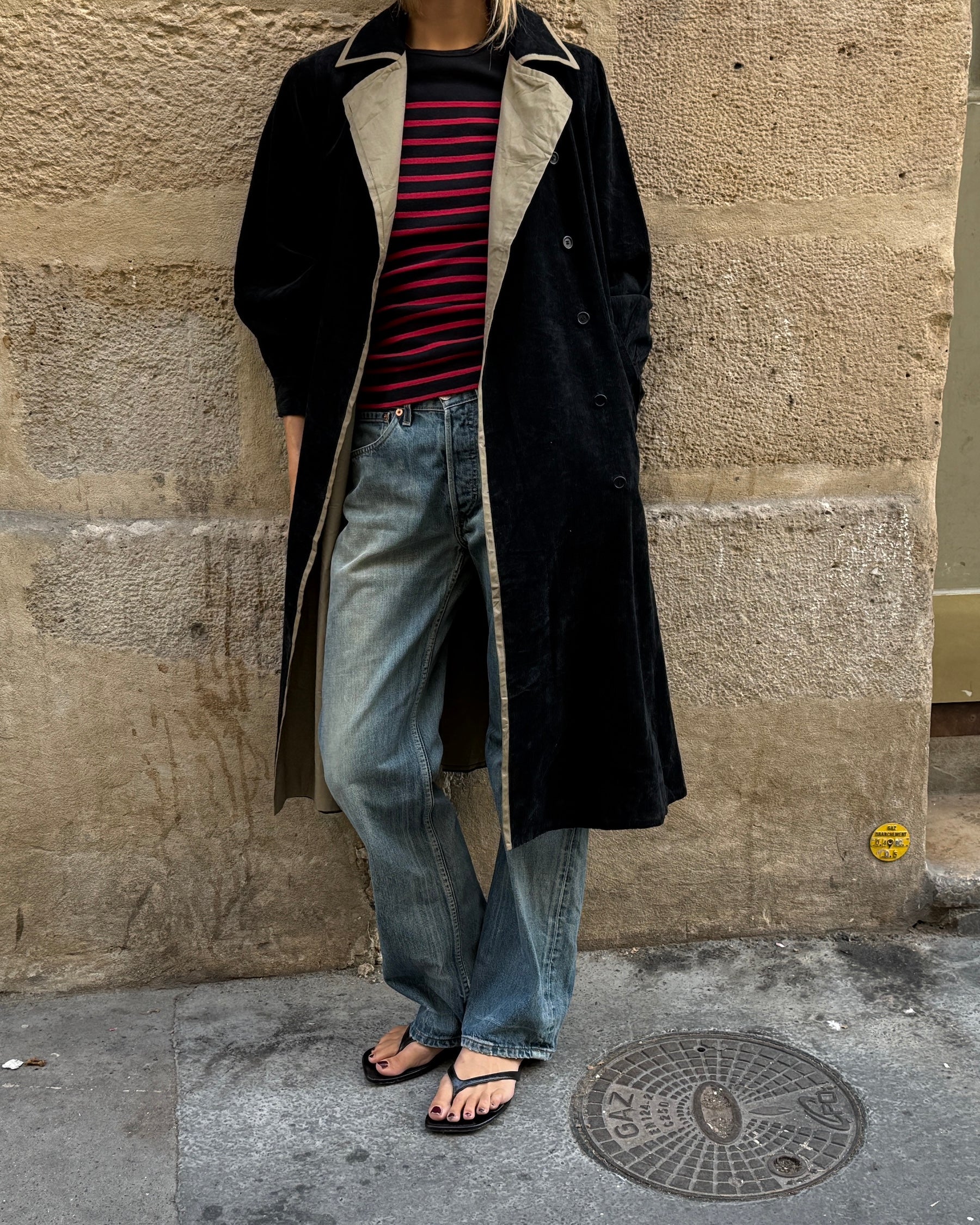 YVES SAINT LAURENT CORDUROY COAT