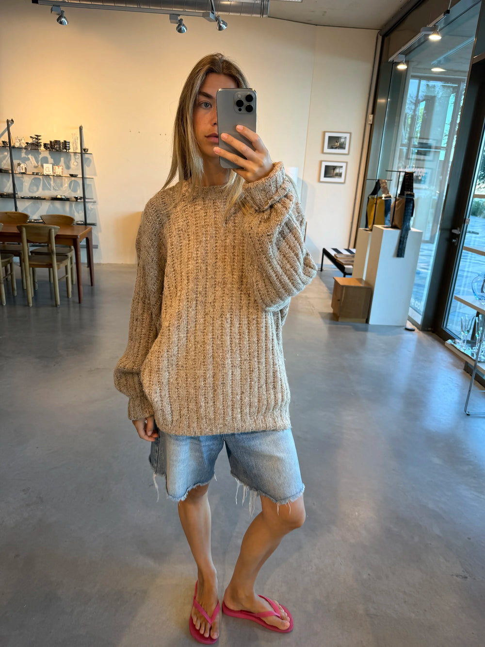 Cable Knit Camel