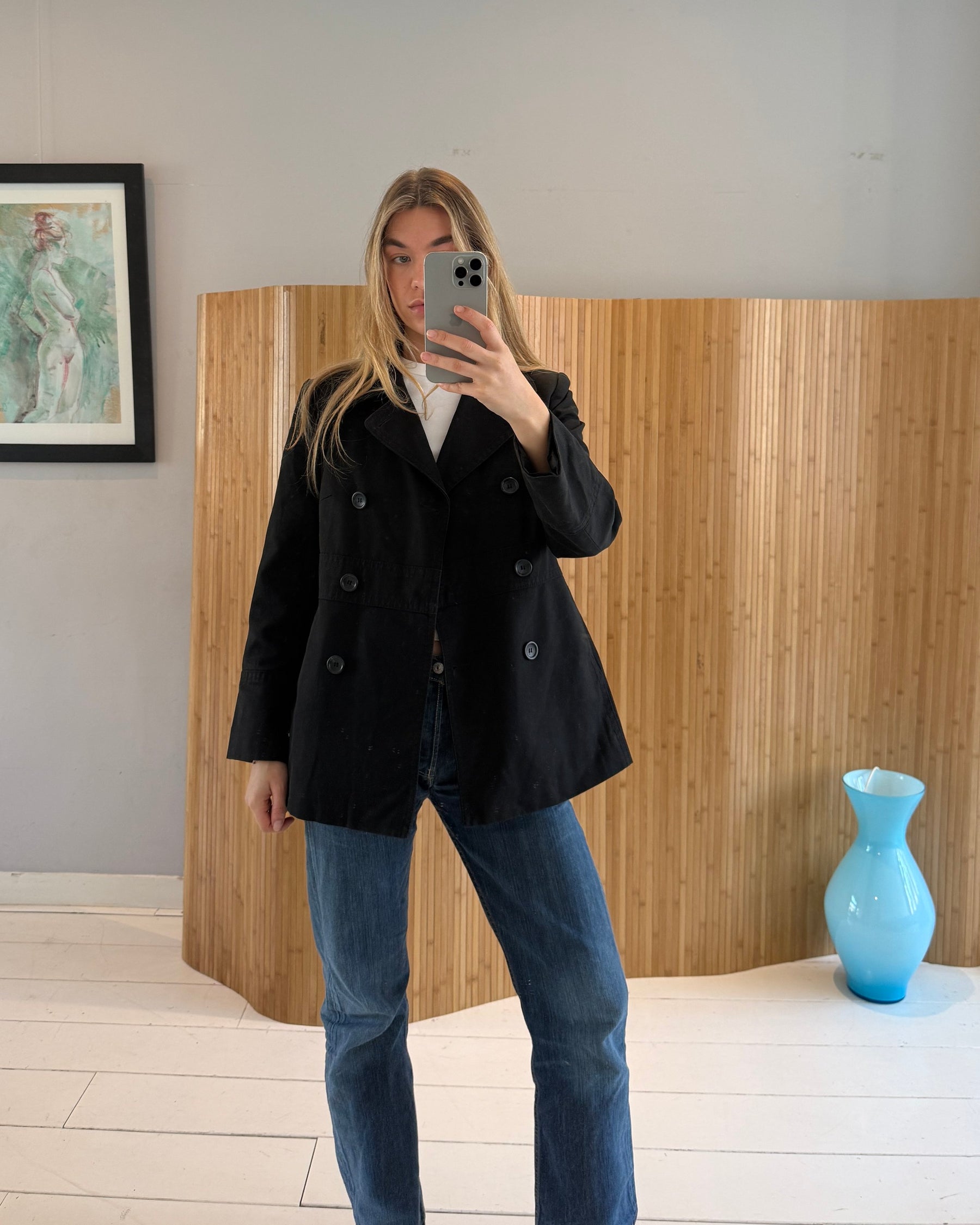 Double Breasted Canvas Jacket