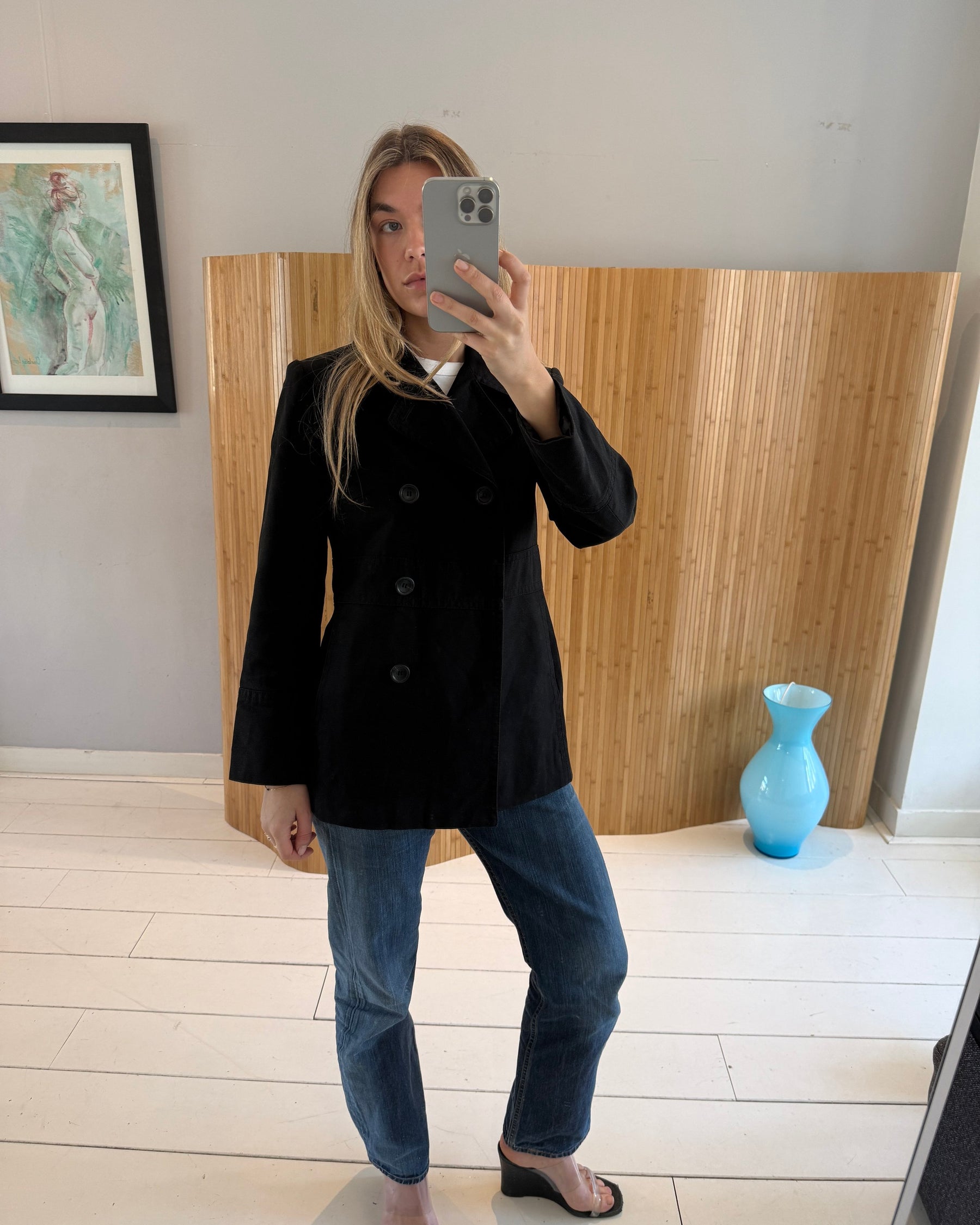 Double Breasted Canvas Jacket