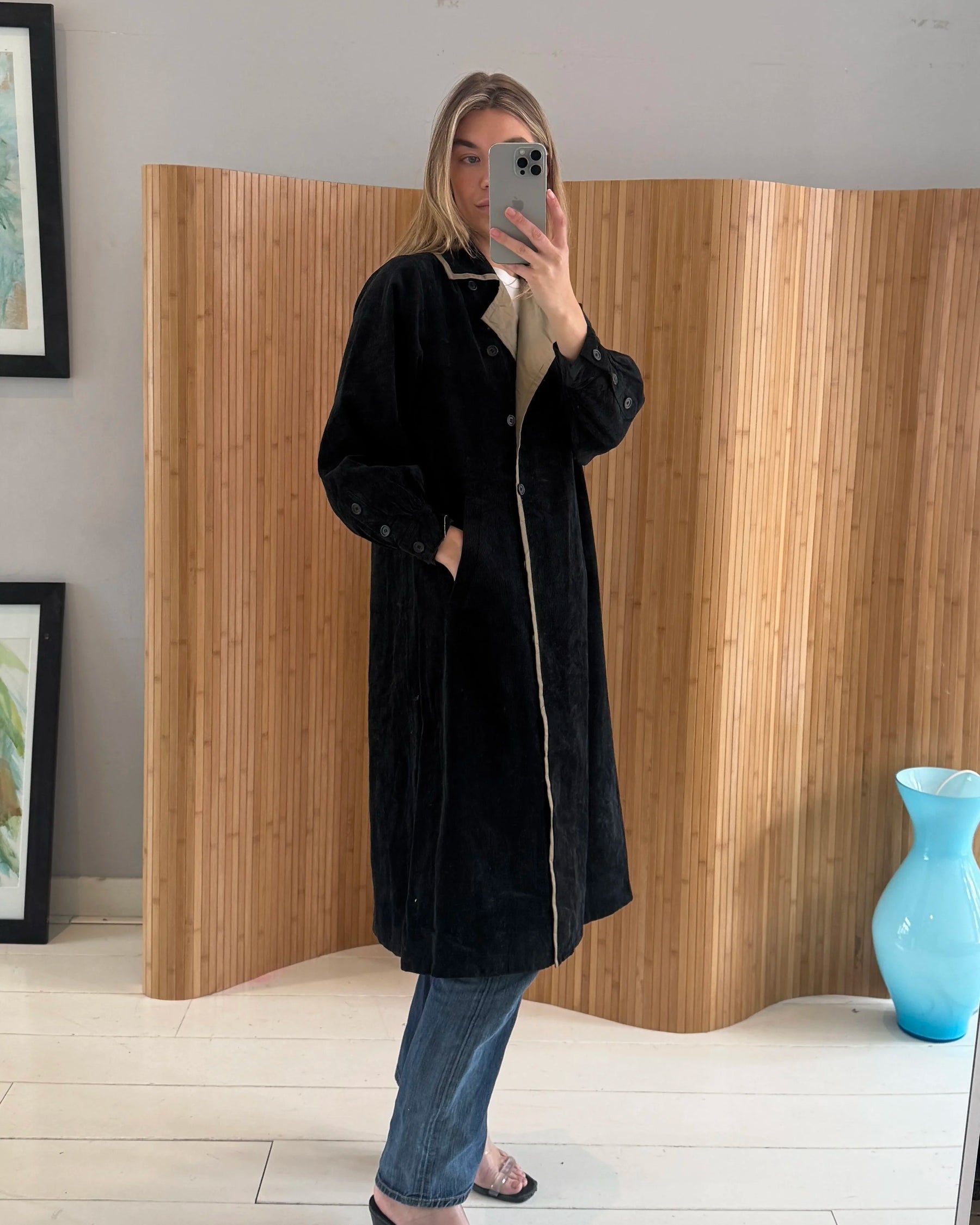 Yves Saint Laurent Corduroy Coat