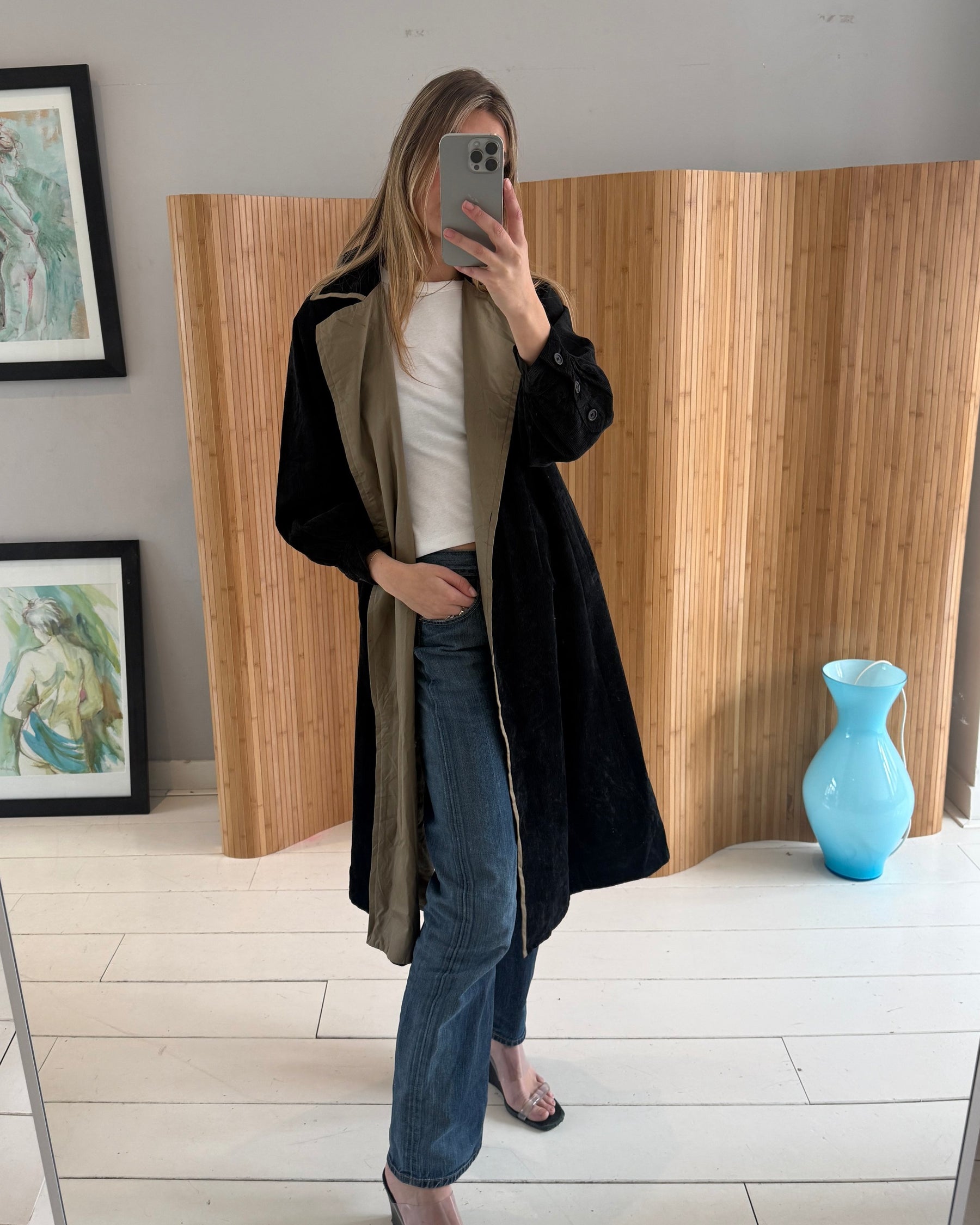 Yves Saint Laurent Corduroy Coat