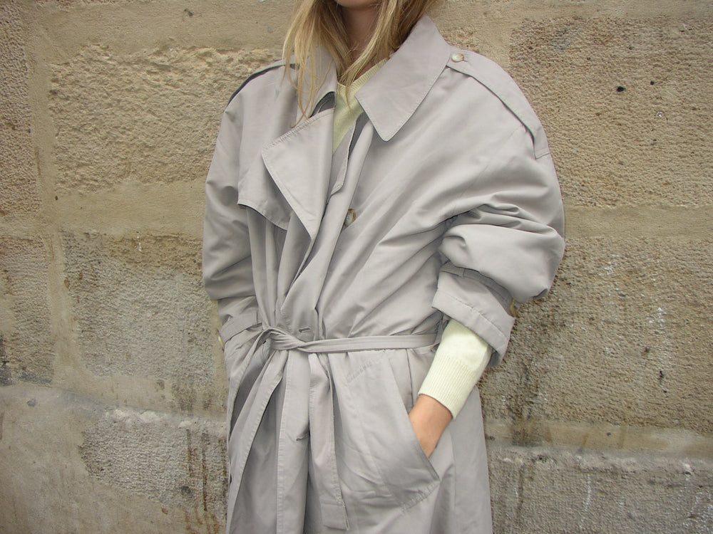 DOVE GREY TRENCH
